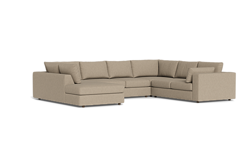 Daphne U-Sectional with Bumper